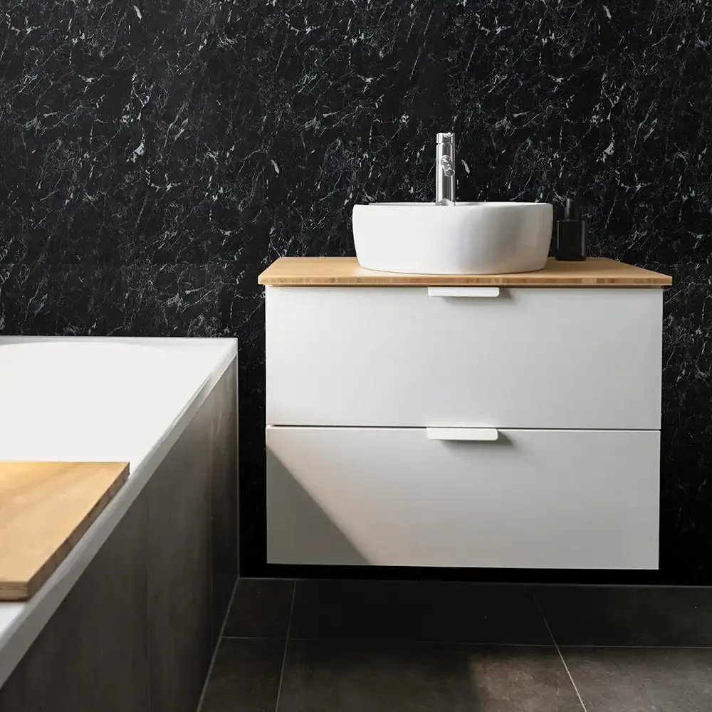 Black Marble Gloss 1m Wall Panel Bulk Buy - Pack of 6, 8, 10 - Image 4