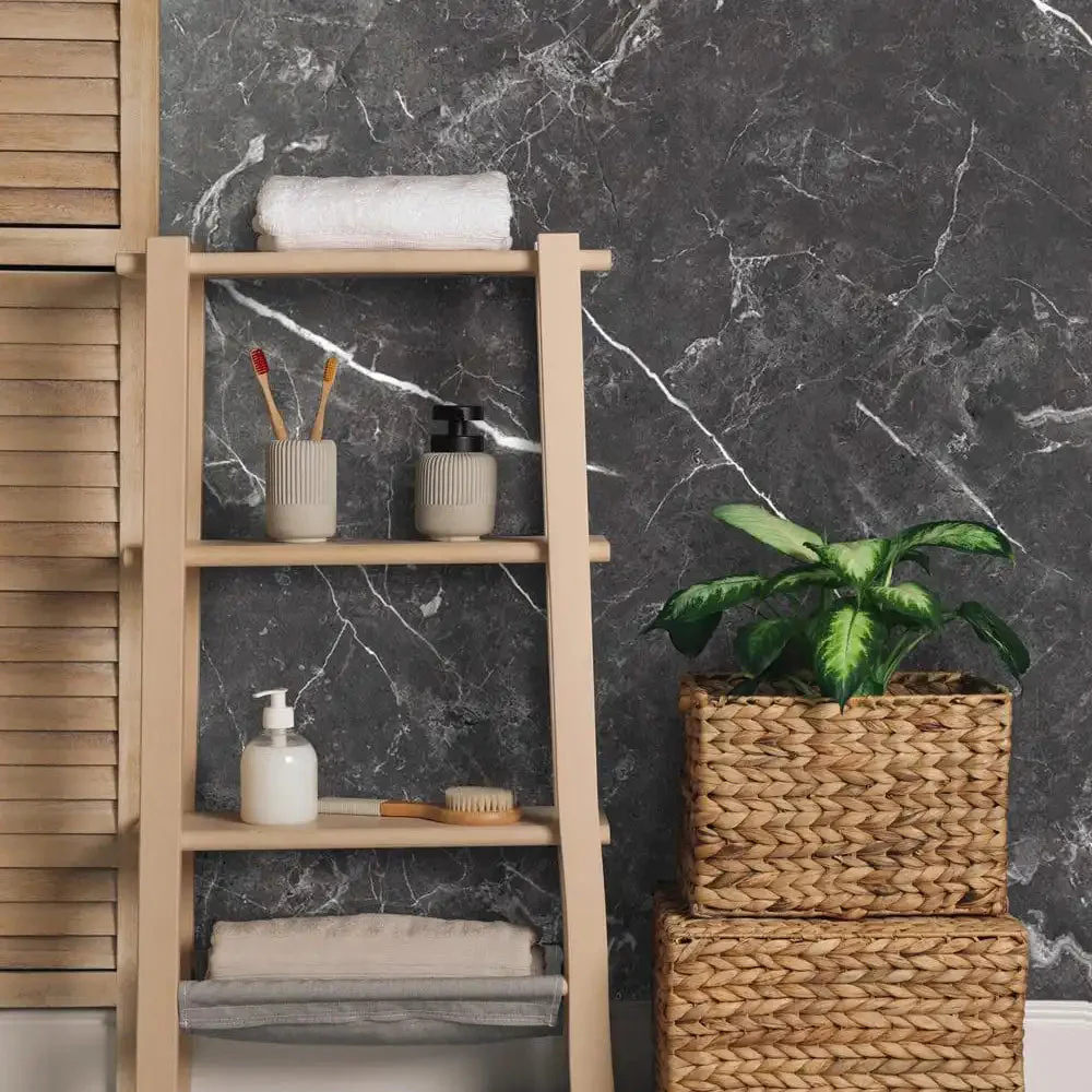 Graphite Quartz Matt 1m Wall Panel - Image 3