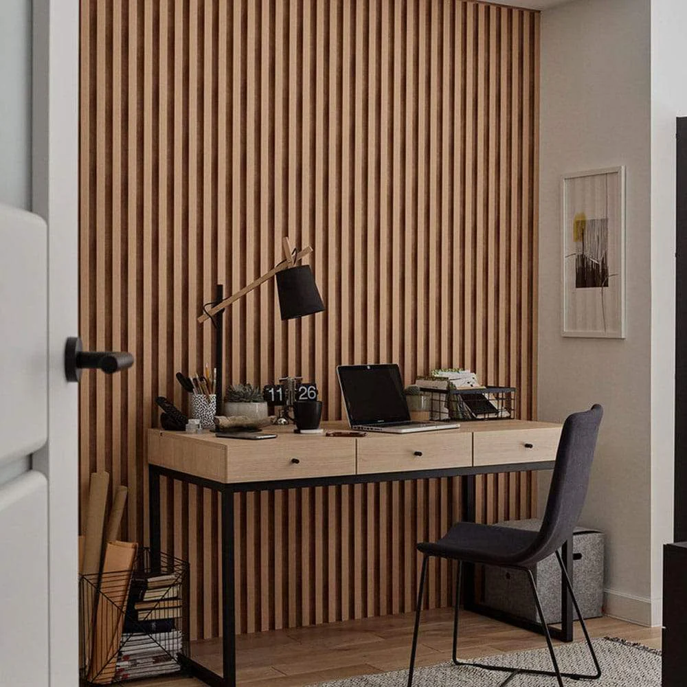 Linerio L-Line Wood Effect Slatwall Panel