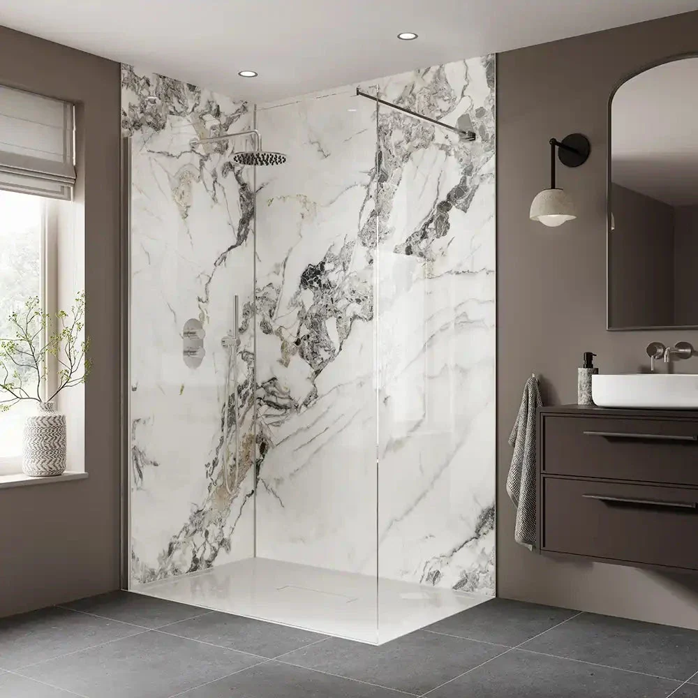 Olympus Gloss 950mm Solid Core Aqua Wall Panel