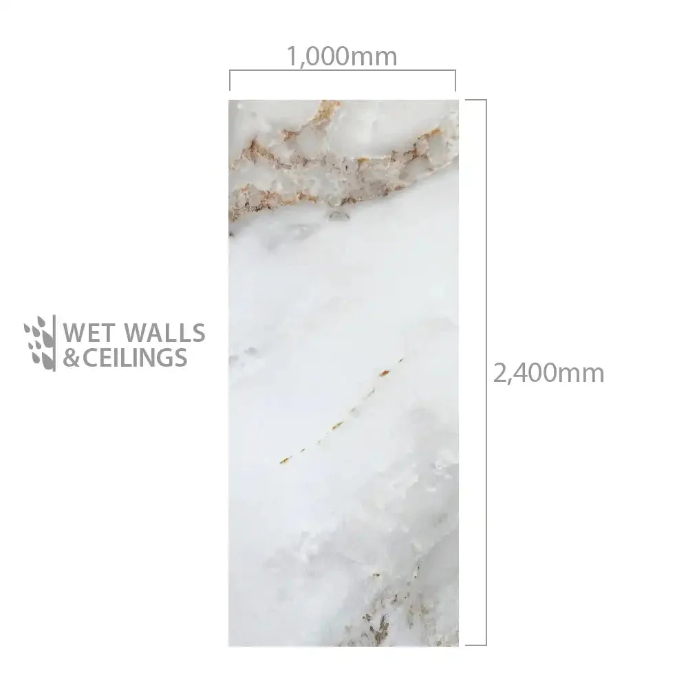 Oro Carrara Matt 1m Solid Core Wall Panel - Image 2