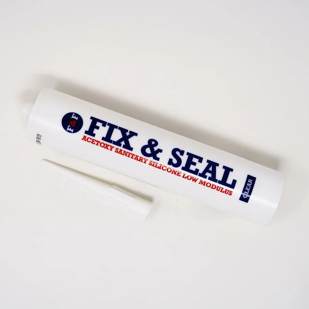 Fix & Seal Clear Silicone Sealant