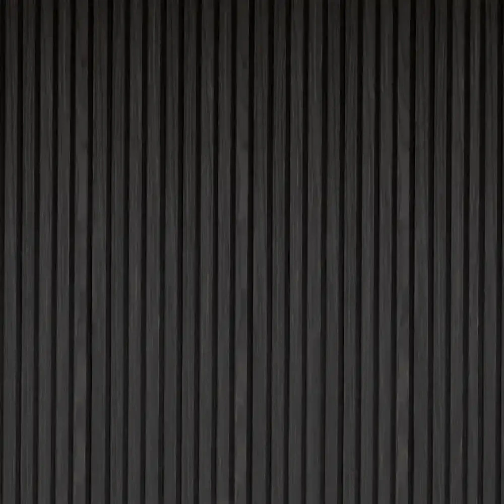 Slatwall Ultra Black Oak 60cm x 2.4m Acoustic Wall Panel - Image 2