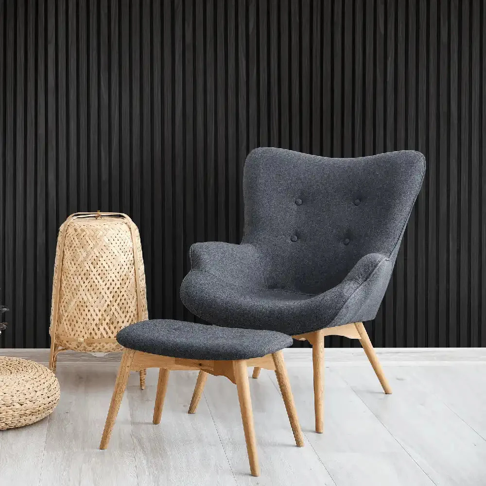 Slatwall Ultra Black Oak 60cm x 2.4m Acoustic Wall Panel - Image 3