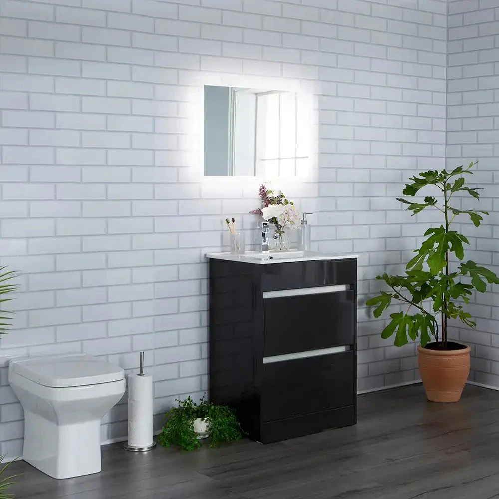 White London Tile Grout Line 1m Wall Panel